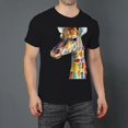 thumbnail image 2 of Large Tops For Men GraphicArt Painting (52) Printed Tees Summer Everyday Short-Sleeved T Shirts Black or White XS-5XL, 2 of 5