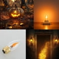 thumbnail image 3 of LED Flickering Light Bulbs E26 Flame Effect Bulb Standard Base, Fire Light Bulbs for Halloween Christmas Decoration, 2 Pack, 3 of 5