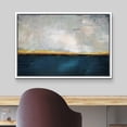 thumbnail image 3 of wall26 Framed Canvas Print Wall Art Pastel Teal Gold Gray Sky Minimal Landscape Abstract Shapes Illustrations Modern Art Decorative Contemporary for Living Room, Bedroom, Office - 24x36 White, 3 of 5