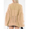 thumbnail image 3 of Michellecmm Womenacute;s Autumn Winter Knit Cardigan Solid Color Long Sleeve Open Front Knitwear Sweater, 3 of 4