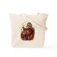 thumbnail image 2 of CafePress - Vintage Christmas Santa Claus Tote Bag - Unisex Canvas Tote Bag, Beige, 1-Piece, 2 of 8