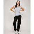 thumbnail image 4 of Real Essentials 5 Pack: Women's 100% Cotton V-Neck Sleeveless Tank Top Basic Ladies Casual Shirts (Available In Plus Size), 4 of 6