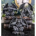 thumbnail image 5 of Ebros Winged See Hear Speak No Evil Squatting Gargoyle Shelf Sitters 3.75" Tall, 5 of 6
