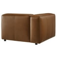 thumbnail image 6 of Modular Armchair, Brown, Faux Leather, Living Room Lounge Cafe Lobby Hospitality Restaurant, Modern Contemporary, HB37661, 6 of 10