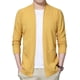 thumbnail image 2 of Suéter de punto nuevo para hombre, cárdigan para hombre, suéter de color sólido, suéter de punto suave de piel de conejo con cuello en V, prendas de vestir exteriores, 2 of 4