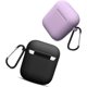 thumbnail image 2 of Estuche para AirPods, funda protectora completa de silicona para accesorios de AirPods, compatible con el estuche de carga inalámbrico y con cable de Apple AirPods 2 (LED frontal visible),, 2 of 7