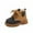 Black, variant on Fozruso Stylish Winter Boys Boots With Warm And Easy Side Zipper Closure For Kids' Comfort And In Cold Weather Durable Casual,Boys Ankle Boots Sizes 6.5 Toddler(12-18 Months)