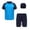 Sky Blue, variant on Boys Rash Guard Set Two Piece Long Sleeve Design Sunsuit Surf Style Beachwear Toddler Boys Kids Pool Seaside Sun Protective Swimming Suit