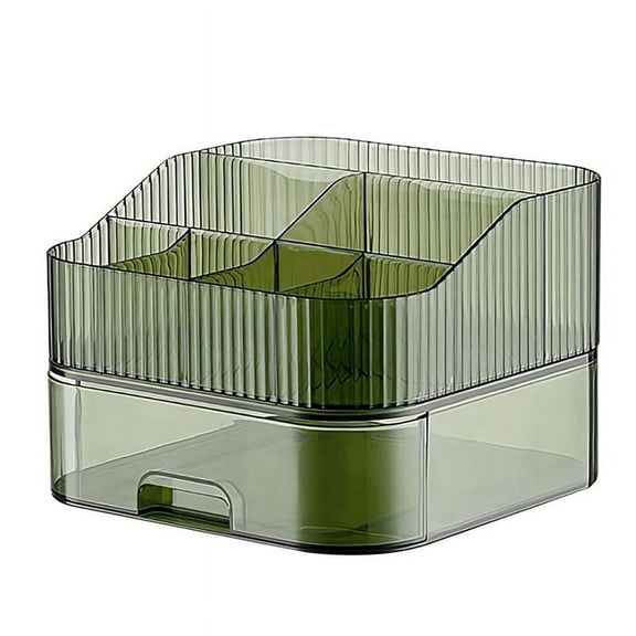 Makeup Organizer with Stackable Drawer Countertop Vanity Cosmetics Organizers for Skincare Perfumes Lotions Lipsticks C