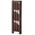 thumbnail image 3 of 4-Shelf Corner Folding Bookcase - Truffle Brown, 3 of 3
