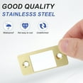 thumbnail image 4 of Uxcell Deadbolt Strike Plate, Adjustable Door Strike Plate with Screws Gold, 4 of 6