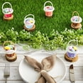 thumbnail image 6 of Wicker Picnic Basket Decorative Handmade Basket for Easter Spring Home Party Table Centerpiece, 6 of 8
