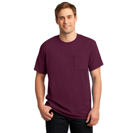 Jerzees Pocket - Jerzees Men's Five Point Left Chest Pocket T-Shirt