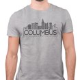 thumbnail image 2 of Skyline Columbus Ohio Shirt Unisex X-Small Grey, 2 of 5
