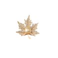 thumbnail image 1 of Broche jinwen Moda Oro Cristal Arce Hojas Accesorio Ropa, 1 of 5