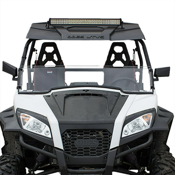 Clearly Tough Odes Raider / Ravager Half Windshield - SCRATCH RESISTANT - Easy on/Easy off! - Hard Coat - Proudly Made in America!