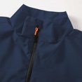 thumbnail image 5 of Lightweight Jackets For Men Full Zip Windbreaker Stand Up Collar Fashionable Casual Jacket With Pockets Blue M, 5 of 5