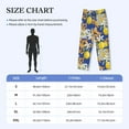 thumbnail image 4 of Pofeuu Sicilian Style Print Men's Pajama Pants, Soft Lounge Pajama Pants with big pockets for Men Plaid Pj Bottoms-Medium, 4 of 6