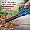 thumbnail image 4 of 20V Cordless Leaf Blower with 4.0Ah Battery and Charger, Variable Speed, Up to 460 CFM and 190 MPH, 2-in-1 Electric Blower for Yard, Patio, Driveway and Garage, 4 of 10