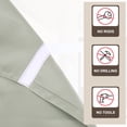thumbnail image 3 of Uxcell Blackout Door Curtains French Side Door Window Curtain for Front Doors Tie Up Shade Stone Color 26" x 49" 1 Panel, 3 of 7