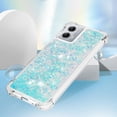 thumbnail image 5 of Slim Fit Phone Case for Motorola G 5G 2023,Soft TPU Glitter Liquid Quicksand Effect Silicone Stylish Case,Screen and Camera Protection Cover for Moto G 5G 2023,LSWT Silvery Blue, 5 of 14