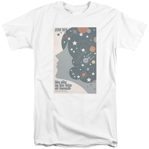 Star Trek Tos Episode 28 Adult Tall T-Shirt 18/1 T-Shirt White