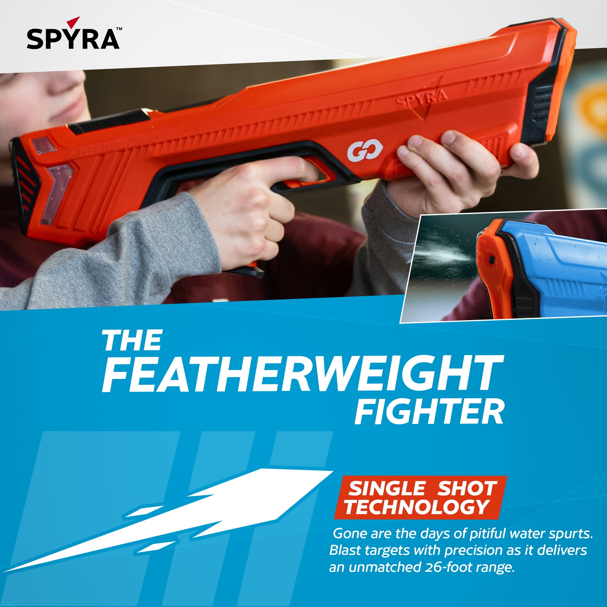 SPYRA™ - SpyraGO Automatic WaterBlaster Toy - Electric Water Gun