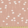 thumbnail image 1 of Floral Fabric by the Yard, Romantic Simple Repetitive Abstract Flower Forms on Pastel Colored Backdrop, Decorative Upholstery Fabric for Sofas and Home Accents, Blush and White by Ambesonne, 1 of 5