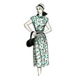 thumbnail image 3 of Butterick Sewing Pattern 6889 - Misses' Side-Buttoning Dress, Size: F5 (16-18-20-22-24), 3 of 4