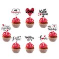 thumbnail image 6 of YOHAVEN 12Pcs Valentine's Day Cake Toppers Heart Picks Wedding Dessert Party Decoration Birthday Engagement Treats, 6 of 7