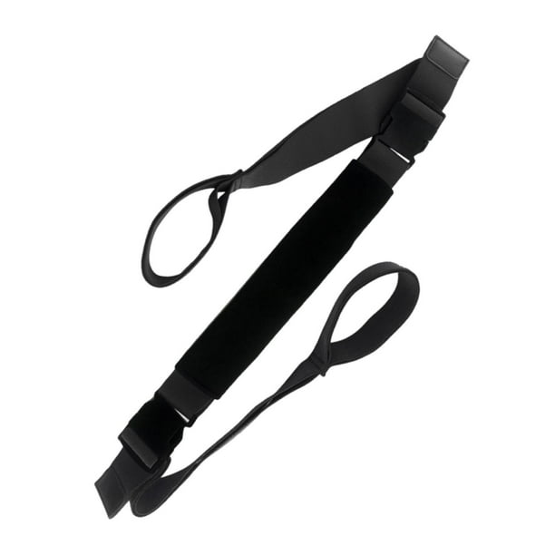 Correa de , banda elástica para el hogar, de fitness elástico premium para entrenamiento, gimnasio, cinturón camilla portátil profesional Negro