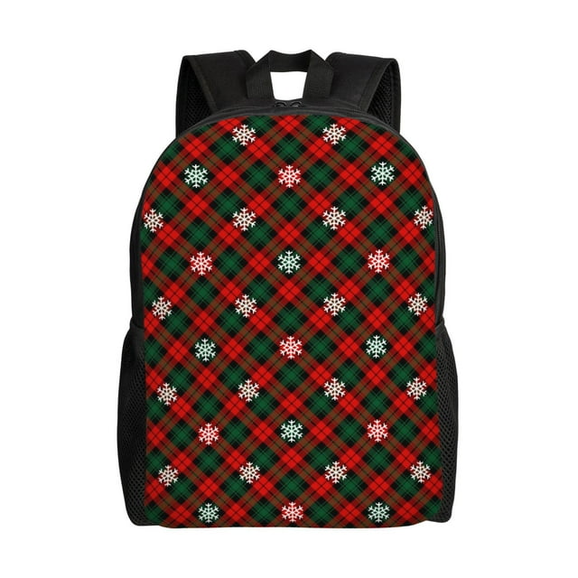 Lsque Christmas With Character Travel Laptop Backpack, Business Slim Sturdy Laptops Backpack, Water Resistant College School Computer Bag Gift Fits 15.6 Inch Notebook