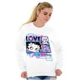 thumbnail image 4 of Kanji Style Betty Boop Love XOXO Women Crewneck Sweatshirt Brisco Brands L, 4 of 6