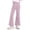 Pink, variant on zbxnLI 5-15 Years Girl's Flared Leg Pants Elastic Waisted Slim Casual Pants Outdoor Sports Comfy Trousers with Pockets
