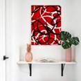thumbnail image 4 of Canvas Wall Art Abstract Wave Line Canvas Art Print Black White Red Geometric Stripe Modern Pictures Wall Decor for Living Room Bedroom Artwork Decorations Stretched Framed Ready to Hang 8"x10", 4 of 9