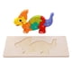 thumbnail image 4 of Rompecabezas de madera para niños, rompecabezas de dinosaurios, juego de combinación de formas, juguete de aprendizaje, motricidad fina Parasaurolophus, 4 of 9
