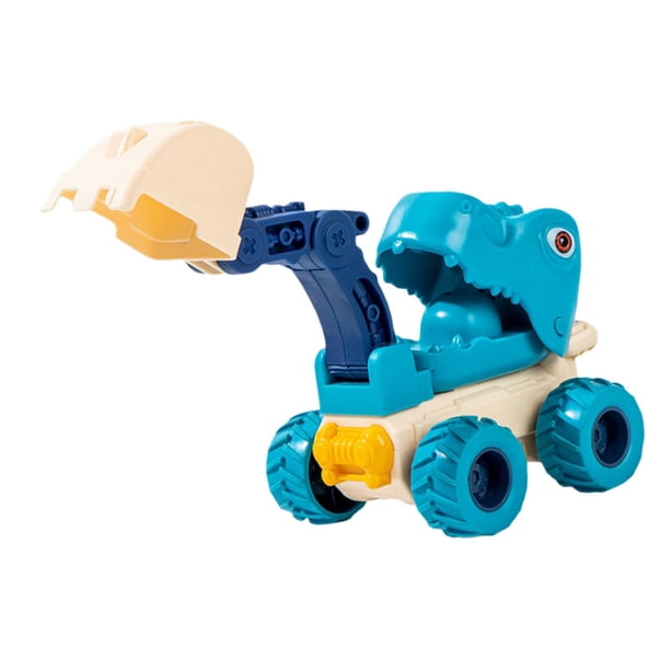 feelfreeau Press Dinosaur Truck Toys Juguete educativo Construcción Camión Coches para Azul