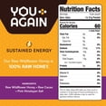 thumbnail image 3 of Gel energético You Again Super Honey Clean, con sal del Himalaya y cacao salado | Reposición de electrolitos para correr | Gel para entrenamientos de resistencia y ciclismo | Refrigerio paleo y carnív, 3 of 5