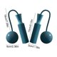 thumbnail image 2 of Par de cuerdas de saltar inalámbricas con peso | Saltos silenciosos sin cuerda para fitness en interiores | Mangos de bola de PVC ajustables | Empuñadura antideslizante de espuma | Equipo de, 2 of 5