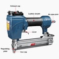 thumbnail image 3 of Air Brad Nailer, Easy To Operate Pneumatic Staple  Reduce Shaking Cast Aluminium Alloy  for Woodworking, 3 of 7