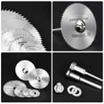 thumbnail image 3 of Precision Cuts Cutting Wheels Set, High Compatibility HSS Circular Saw Blades for Rotary Tool Accessories Kit, 8 Pieces, 3 of 5