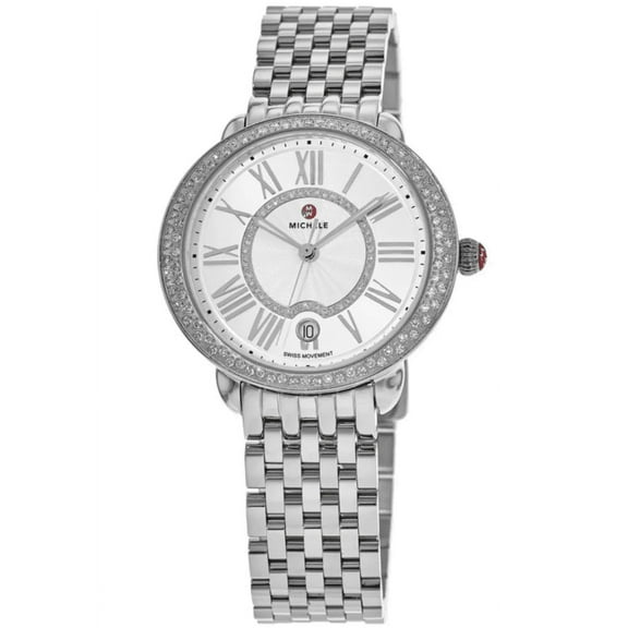 Michele Serein Mid Stainless Steel Diamond Women's Watch MWW21B000143