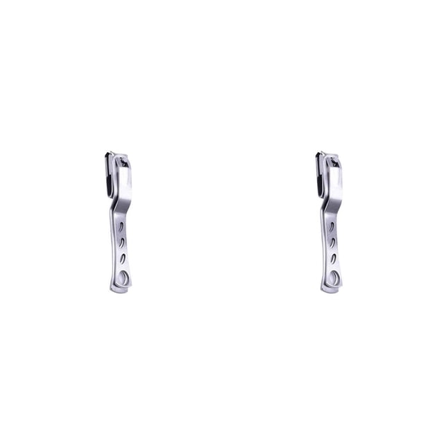 Seitruly Herramienta de manicura y pedicura de acero inoxidable con rotación de 360 grados 81x13mm 2piezas Seitruly CBP033470