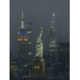 thumbnail image 2 of Liu, Yanny 12x14 Black Ornate Wood Framed with Double Matting Museum Art Print Titled - Foggy night, 2 of 4