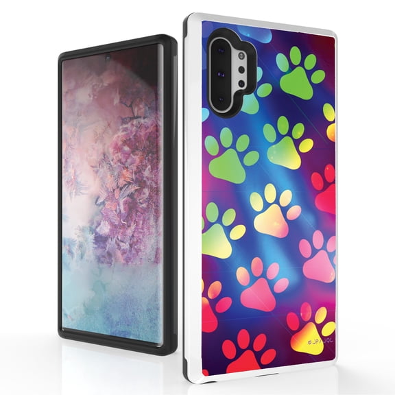 Duo Shield Slim Phone Case Suitable for Samsung Galaxy NOTE 10  - Cute Puppy Dog Paw Prints