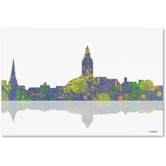 Trademark Fine Art "Annapolis Maryland Skyline 2" Canvas Art by Marlene Watson