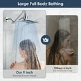 thumbnail image 5 of COOKEY Dual Shower Head with Handheld Combo,Detachable High Pressure Rain Shower Head with 60" Stainless Steel Hose,Chrome, 5 of 10