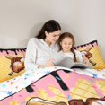 thumbnail image 4 of Erosebridal Black & Pink Dripping Waffle Baseball Ice Cream & Glove Graphic Twin Comforter Sets 3-Piece, Sport Graphic Bedding Set for Boys And Girls Kids,Lightweight Room Decor, 4 of 6