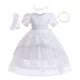 thumbnail image 1 of Vestido de princesa con flores de tul de encaje blanco para niñas, vestido de princesa para cumpleaños, boda, fiesta, noche, comunión Formal, vestido de graduación, ropa 7Y Gao Jinjia LED, 1 of 2
