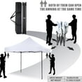 thumbnail image 7 of CL.HPAHKL 10' x 10'  Outdoor Pop Up Canopy Tent with Wheeled Bag, Outdoor Shade Tent for Party One Push Patio Tent Canopy Instant Slant Leg Conopy for Backyard Outdoor Patio and Lawn, 7 of 7